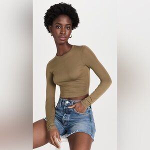 AGOLDE long sleeve reegan shrunken‎ tee